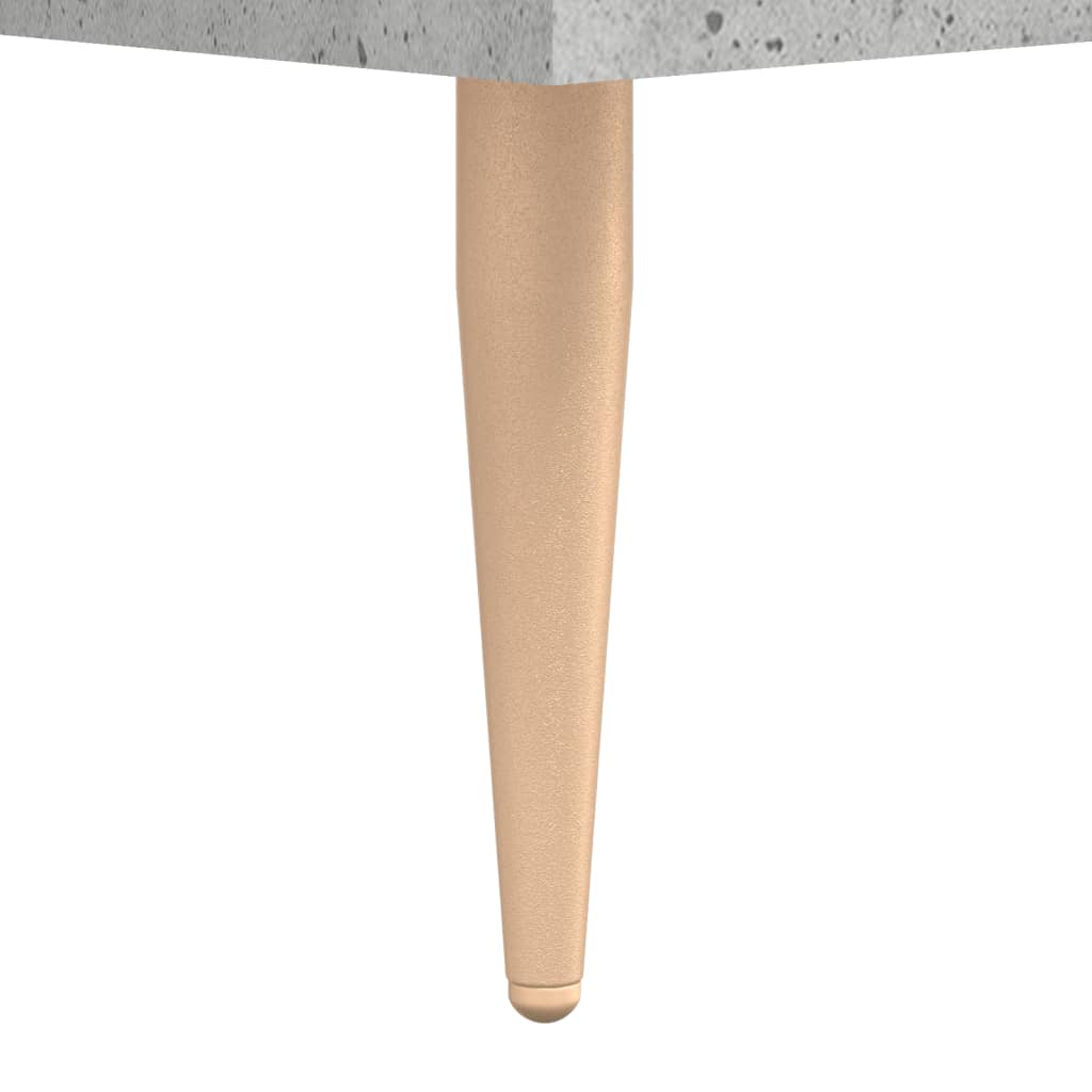 Highboard betonggrå 69,5x34x180 cm konstruert tre