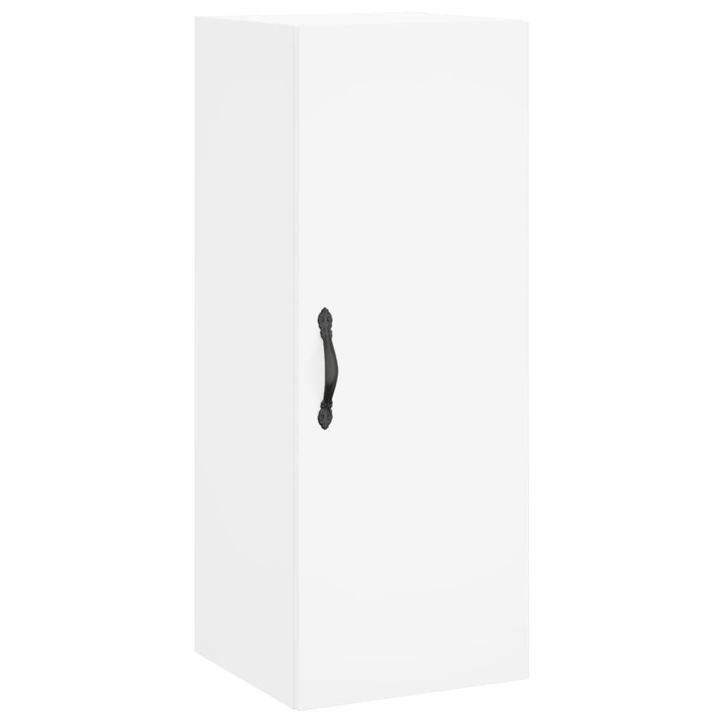 Highboard hvit 34,5x34x180 cm konstruert tre vidaXL