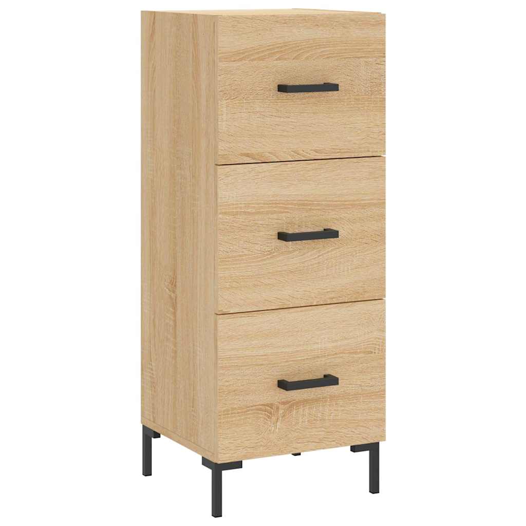 Highboard sonoma eik 34,5x34x180 cm konstruert tre