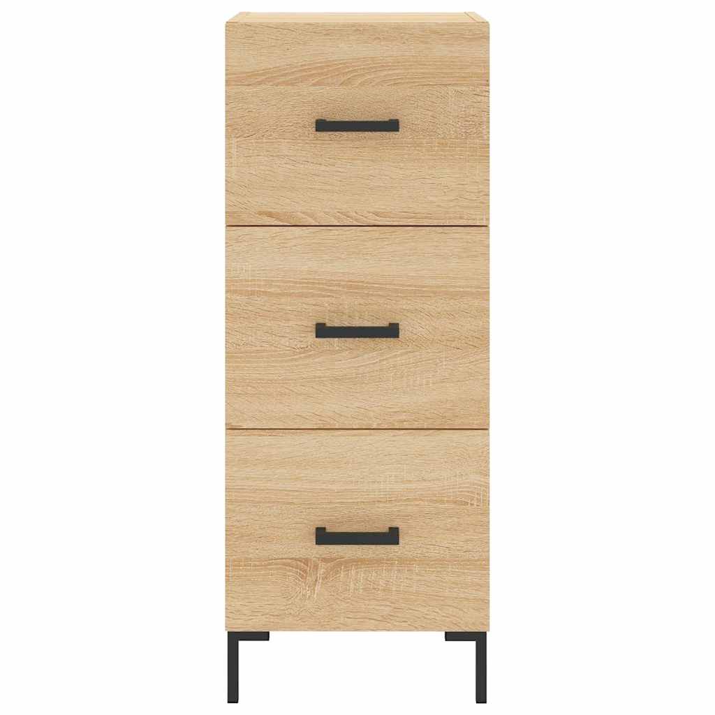 Highboard sonoma eik 34,5x34x180 cm konstruert tre