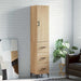 Highboard sonoma eik 34,5x34x180 cm konstruert tre
