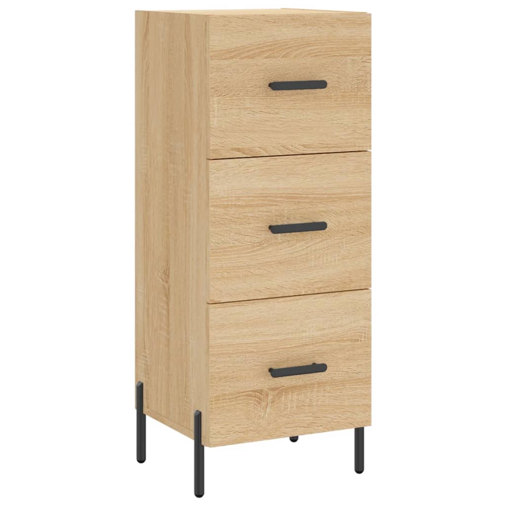 Highboard sonoma eik 34,5x34x180 cm konstruert tre