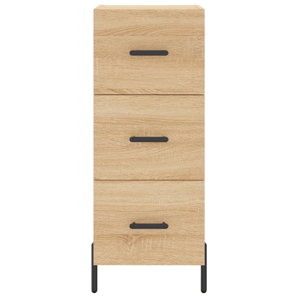 Highboard sonoma eik 34,5x34x180 cm konstruert tre