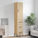 Highboard sonoma eik 34,5x34x180 cm konstruert tre