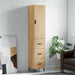Highboard sonoma eik 34,5x34x180 cm konstruert tre