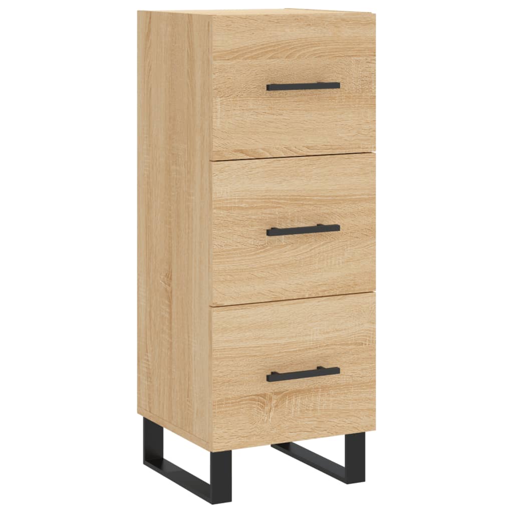 Highboard sonoma eik 34,5x34x180 cm konstruert tre