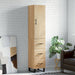 Highboard sonoma eik 34,5x34x180 cm konstruert tre