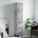 Highboard betonggrå 34,5x34x180 cm konstruert tre vidaXL