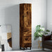 Highboard røkt eik 34,5x34x180 cm konstruert tre