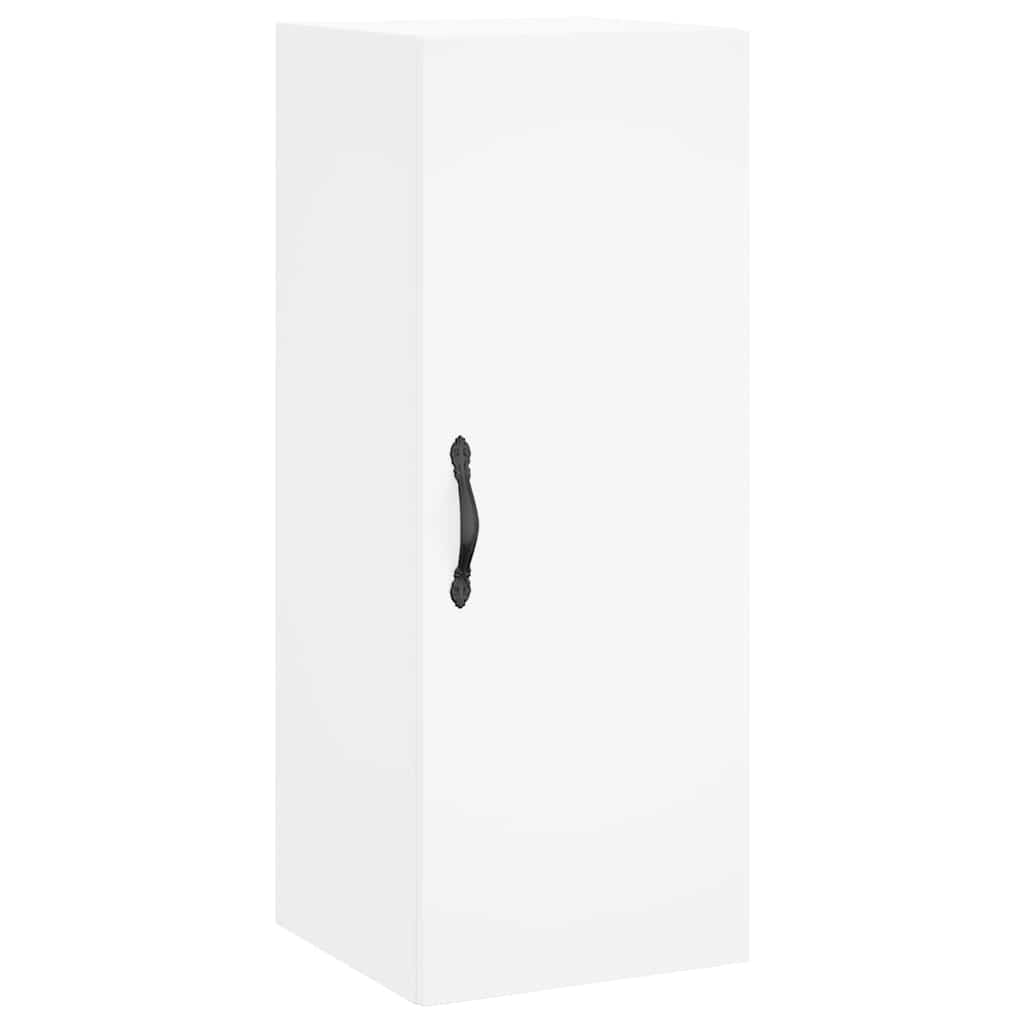 Highboard hvit 34,5x34x180 cm konstruert tre vidaXL