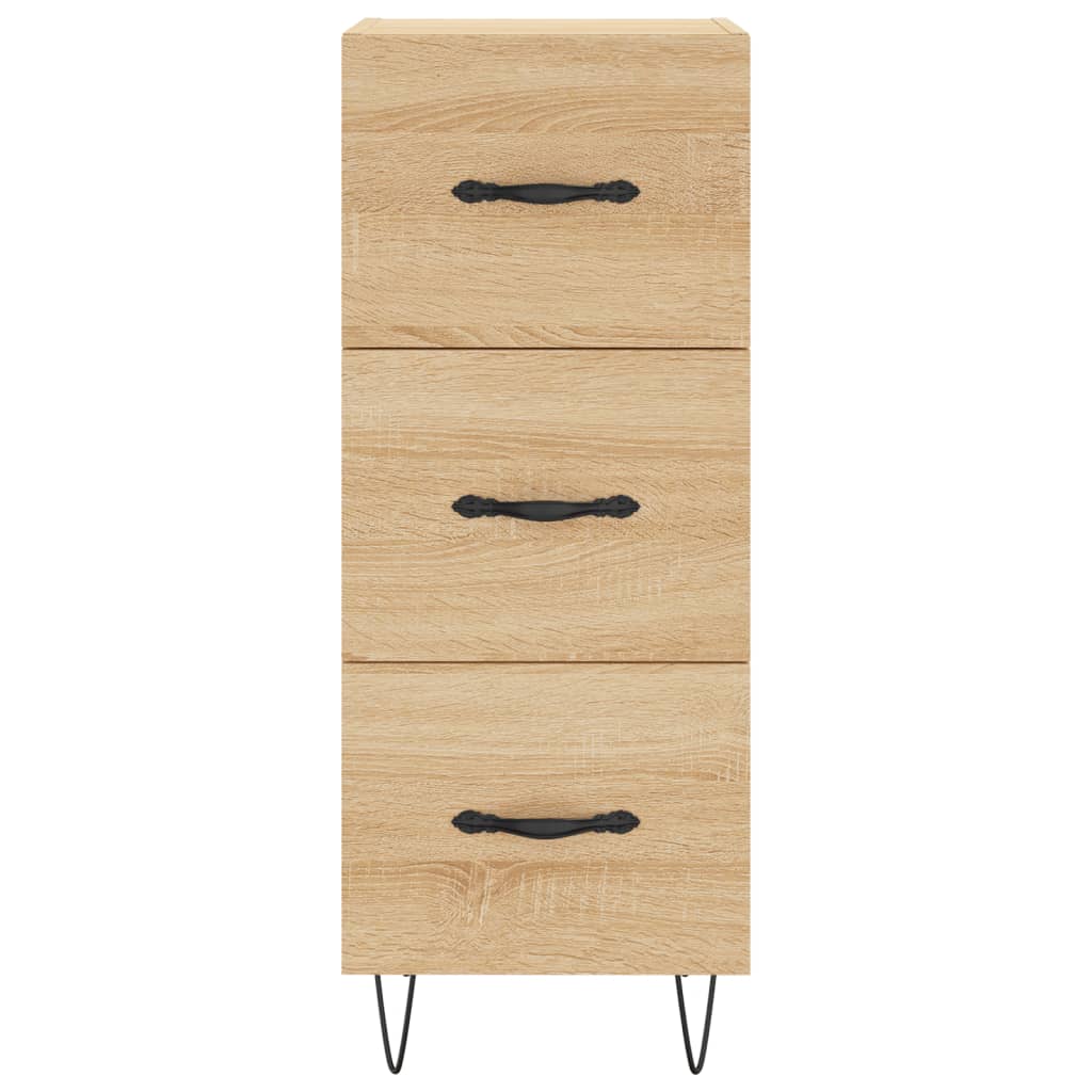 Highboard sonoma eik 34,5x34x180 cm konstruert tre