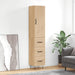 Highboard sonoma eik 34,5x34x180 cm konstruert tre