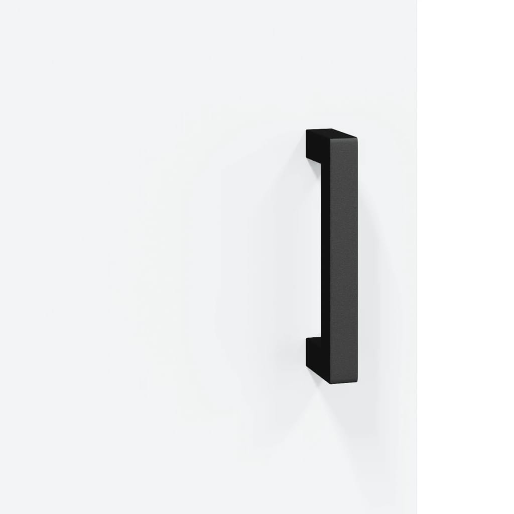 Highboard hvit 34,5x34x180 cm konstruert tre