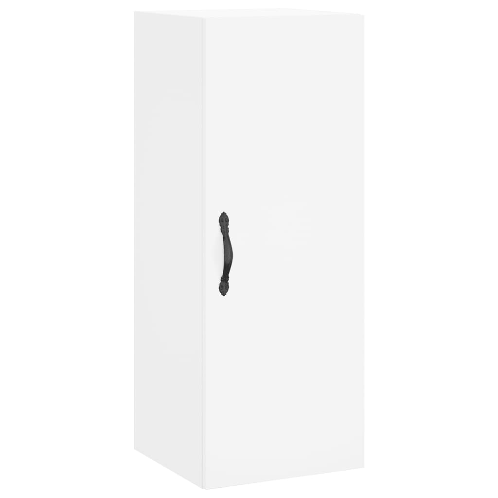 Highboard hvit 34,5x34x180 cm konstruert tre vidaXL