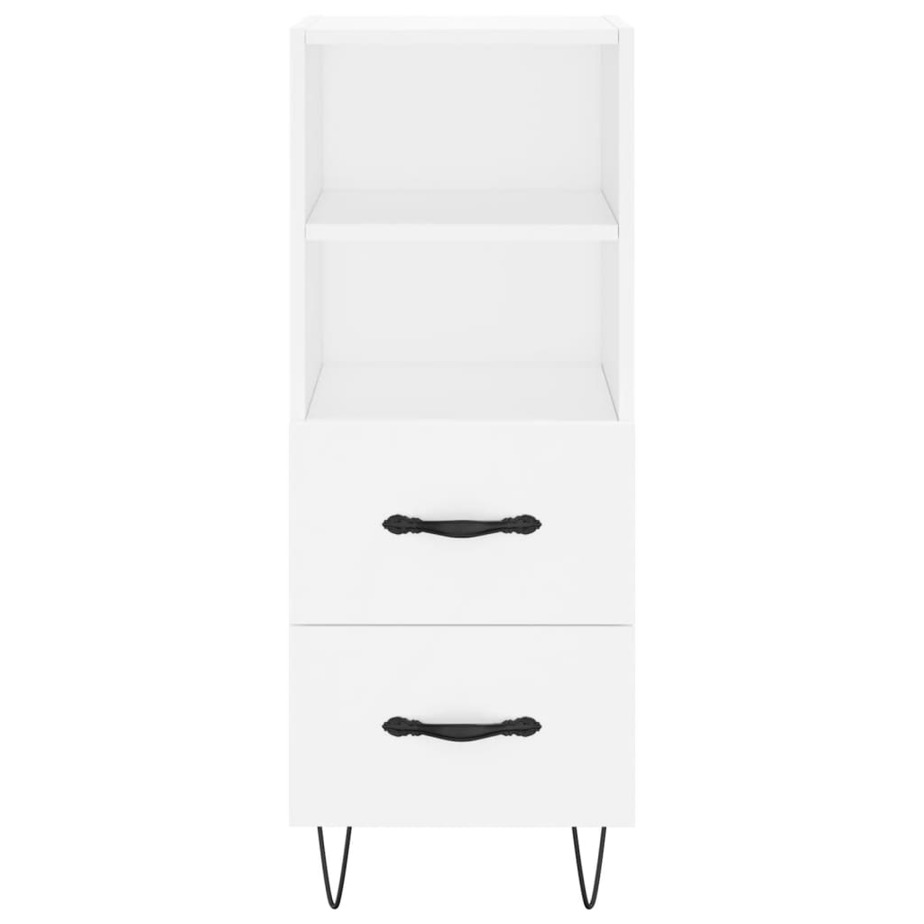 Highboard hvit 34,5x34x180 cm konstruert tre vidaXL