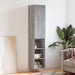 Highboard grå sonoma 34,5x34x180 cm konstruert tre
