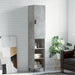 Highboard betonggrå 34,5x34x180 cm konstruert tre