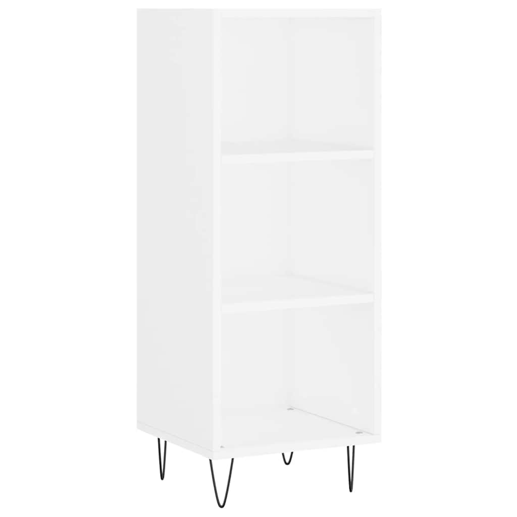 Highboard hvit 34,5x34x180 cm konstruert tre vidaXL