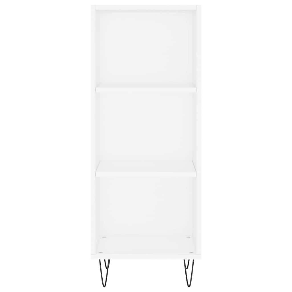 Highboard hvit 34,5x34x180 cm konstruert tre vidaXL