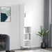 Highboard hvit 34,5x34x180 cm konstruert tre vidaXL
