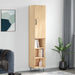 Highboard sonoma eik 34,5x34x180 cm konstruert tre