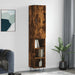Highboard røkt eik 34,5x34x180 cm konstruert tre