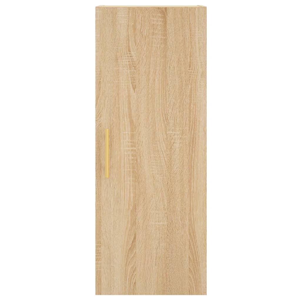 Highboard sonoma eik 34,5x34x180 cm konstruert tre vidaXL