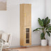 Highboard sonoma eik 34,5x34x180 cm konstruert tre vidaXL