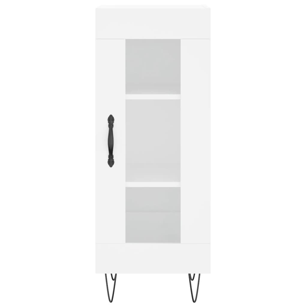 Highboard hvit 34,5x34x180 cm konstruert tre vidaXL