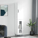 Highboard hvit 34,5x34x180 cm konstruert tre vidaXL