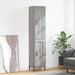 Highboard grå sonoma 34,5x34x180 cm konstruert tre