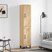 Highboard sonoma eik 34,5x34x180 cm konstruert tre