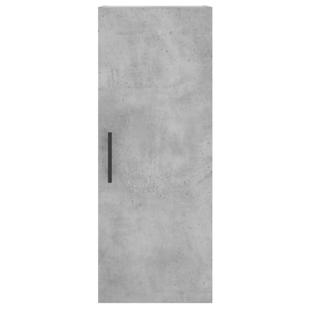Highboard betonggrå 34,5x34x180 cm konstruert tre vidaXL