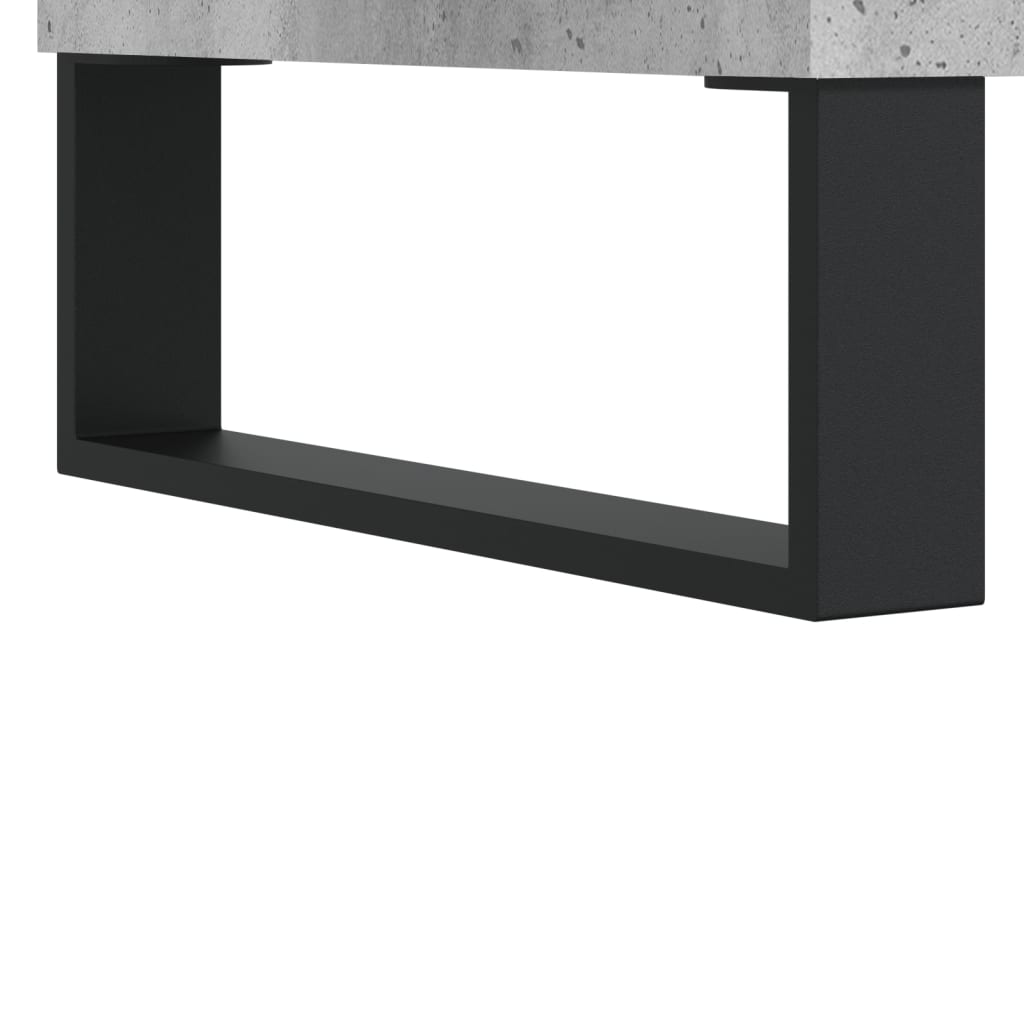 Highboard betonggrå 34,5x34x180 cm konstruert tre vidaXL