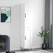 Highboard hvit 34,5x34x180 cm konstruert tre vidaXL