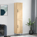 Highboard sonoma eik 34,5x34x180 cm konstruert tre