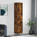 Highboard røkt eik 34,5x34x180 cm konstruert tre