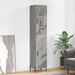 Highboard grå sonoma 34,5x34x180 cm konstruert tre
