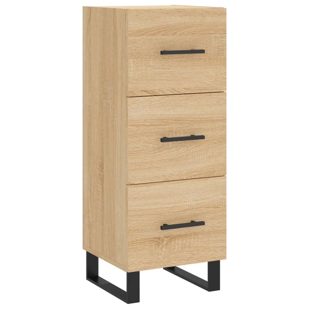 Highboard sonoma eik 34,5x34x180 cm konstruert tre