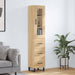Highboard sonoma eik 34,5x34x180 cm konstruert tre