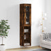 Highboard røkt eik 34,5x34x180 cm konstruert tre