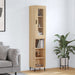 Highboard sonoma eik 34,5x34x180 cm konstruert tre