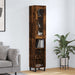 Highboard røkt eik 34,5x34x180 cm konstruert tre
