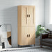 Highboard sonoma eik 69,5x34x180 cm konstruert tre