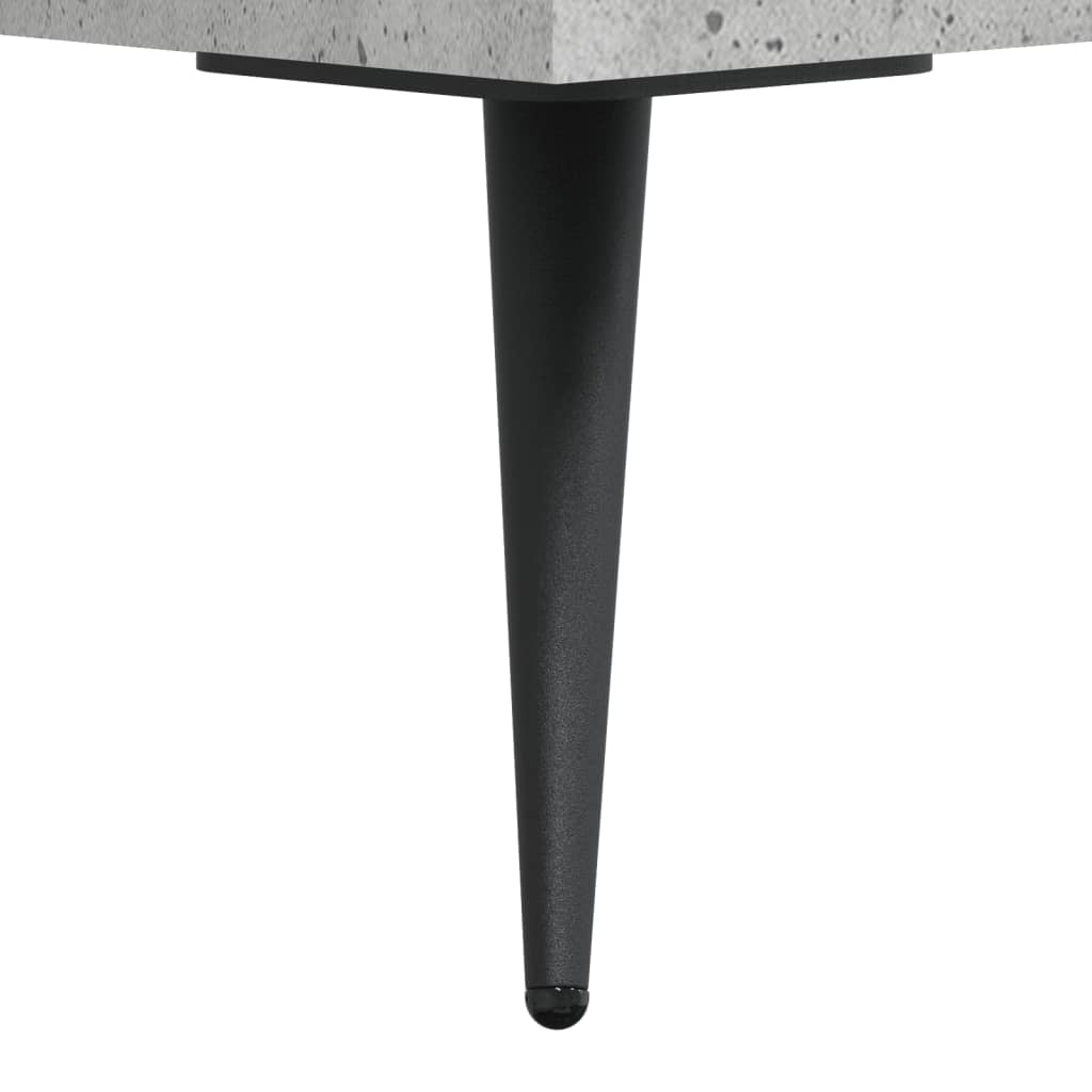 Highboard betonggrå 69,5x34x180 cm konstruert tre