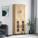 Highboard sonoma eik 69,5x34x180 cm konstruert tre
