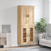 Highboard sonoma eik 69,5x34x180 cm konstruert tre