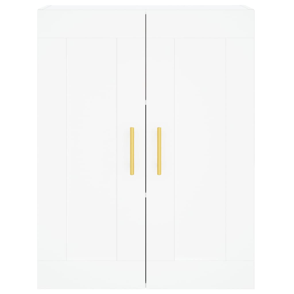 Highboard hvit 69,5x34x180 cm konstruert tre vidaXL