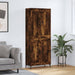 Highboard røkt eik 69,5x34x180 cm konstruert tre