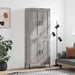 Highboard grå sonoma 69,5x34x180 cm konstruert tre